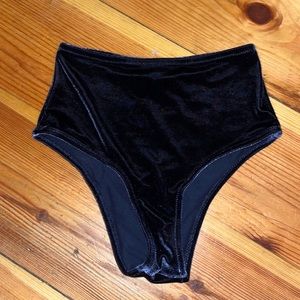 Aerie Navy Velvet Bathing suit bottoms NWOT XS